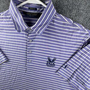 Polo Golf Ralph Lauren Vintage Lisle Purple Striped Valhalla Golf Club Large KY